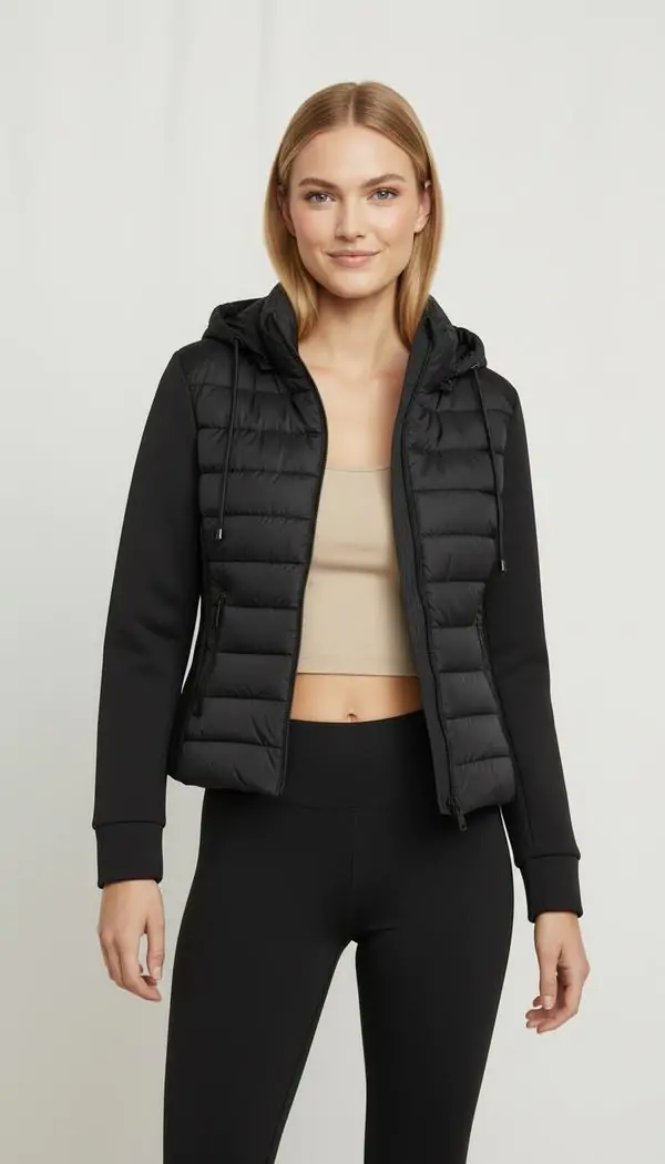 Jaqueta Puffer com Capuz